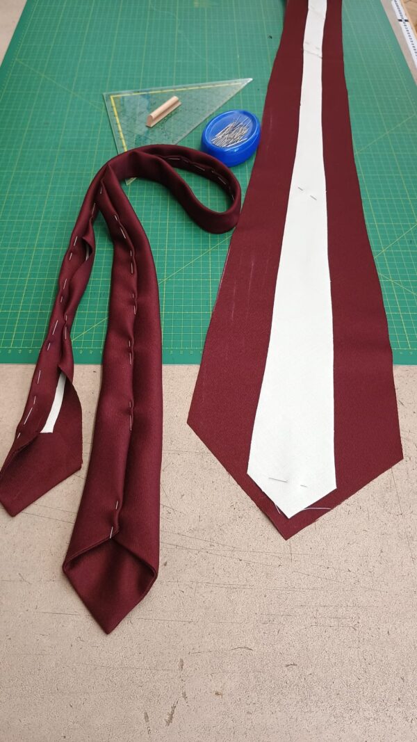 Necktie-Sewing-4 Bow Tie & Cravat Workshop with Leonardo